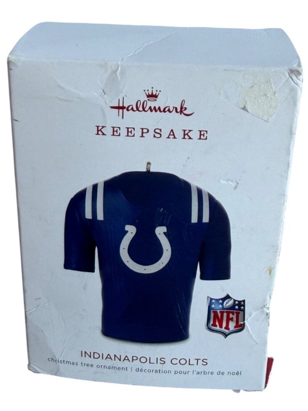2018 Hallmark Keepsake Artist Crafted NFL Indianapolis Colts Christmas Ornament